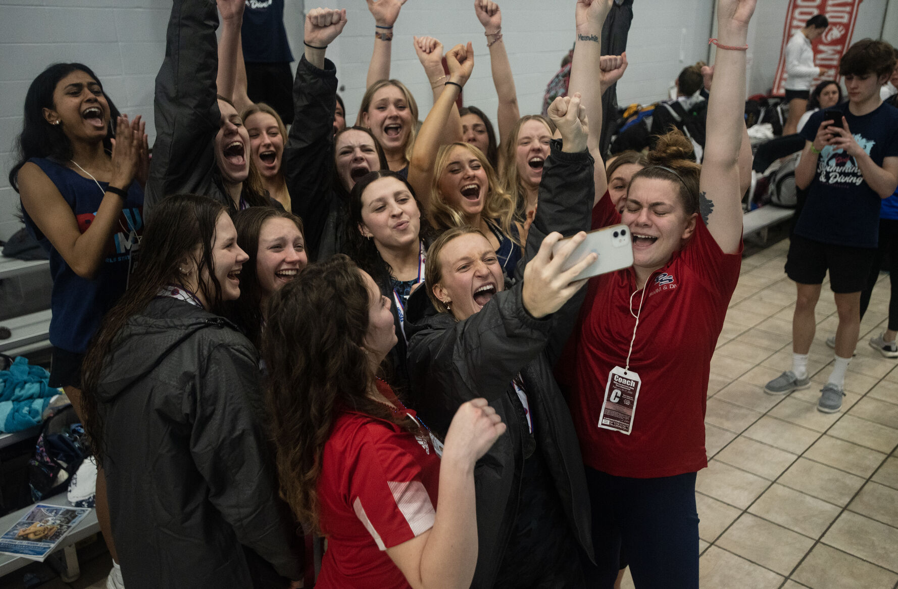 Class 2 girls swimming and diving championships